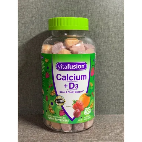 [Date 2025] Kẹo dẻo bổ sung canxi Vitafusion Calcium + D3 100v