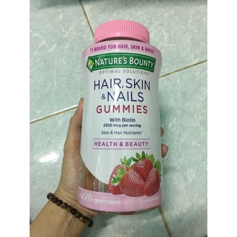 Viên Uống Hỗ Trợ Tóc Dày, Móng Khỏe, Da Đẹp Nature's Bounty - Biotin Tăng Cường Sắc Đẹp Toàn Diện