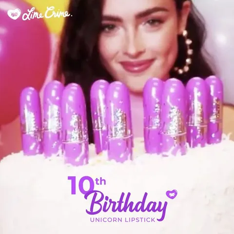 [Hàng Mỹ] Son Lime Crime Unicorn lipstick màu Birthday suit