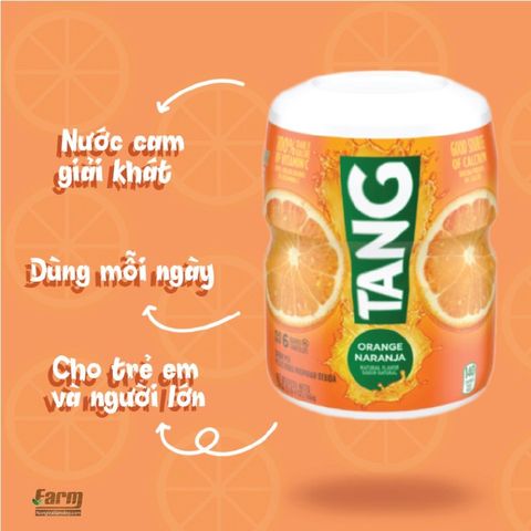 [Date 1/2026] Bột pha nước cam Tang của Mỹ, thơm ngon, giàu vitamin C, tăng sức đề kháng