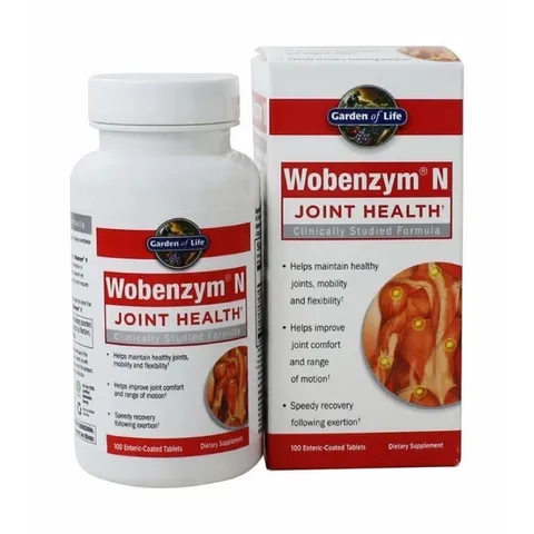  Viên uống bổ khớp Garden of Life Wobenzym N Joint Health 100 viên