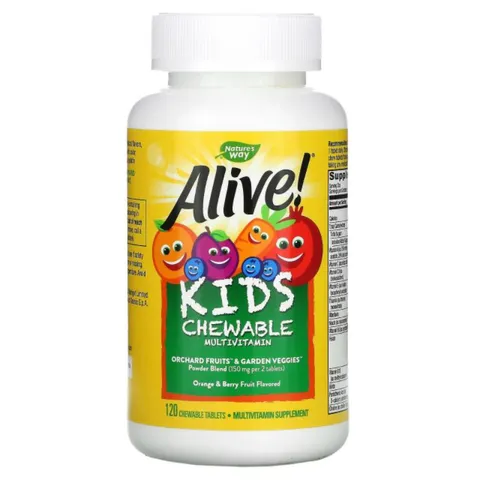 Kẹo nhai Bổ Sung Vitamin Tổng Hợp cho BÉ YÊU - ALIVE ! Multivitamin 120v