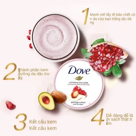 [Bản Mỹ] Tẩy Da Chết Toàn Thân DOVE Exfoliating Body Polish 298g