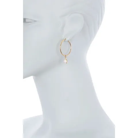 Bông / khuyên tai bạc mạ vàng 18k đính đá Argento Vivo