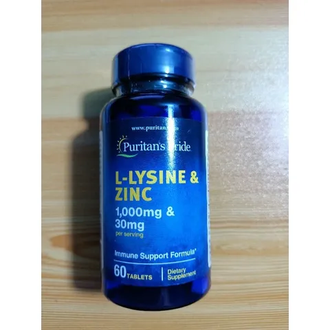 [Date 10/25] Viên uống giảm mụn bổ sung L - lysine 1000mg và zinc 30mg 60v