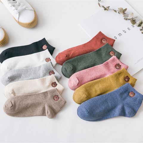 Bộ 10 Đôi Tất Gấu Brown Cute Đủ Màu - Vớ Thời Trang Dễ Thương Kèm Túi Đựng, Quà Tặng Độc Đáo Cho Mọi Lứa Tuổi