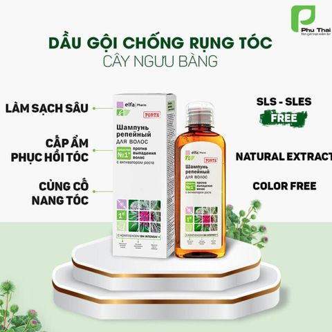 Dầu Gội Chống Rụng Tóc & Kích Mọc Tóc Elfa Pharm 200ml - Sản Phẩm Từ Ba Lan, Giúp Tóc Khỏe Mạnh & Bảo Vệ Da Đầu
