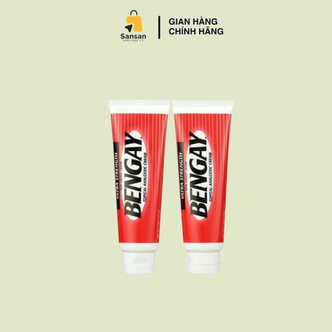 Kem BENGAY Ultra Strength 113g - Dầu Mát Xoa Giảm Đau Mỹ - Hỗ Trợ Giảm Đau Cơ Bắp và Khớp, Hàng Nội Địa