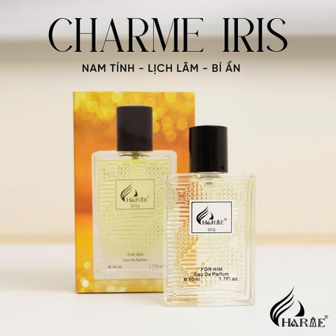 Nước Hoa Nam Charme Iris 50ml - Hương Gỗ Thơm Nồng Nàn, Quyến Rũ và Tươi Mới Dành Cho Phái Mạnh