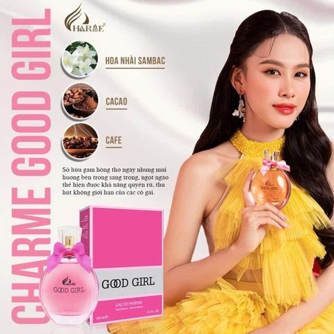 Nước Hoa Nữ Charme Good Girl 100ml - Hương Thơm Quyến Rũ, Gợi Cảm, Phong Cách Sang Trọng, Thích Hợp Dùng Trong Mọi Dịp