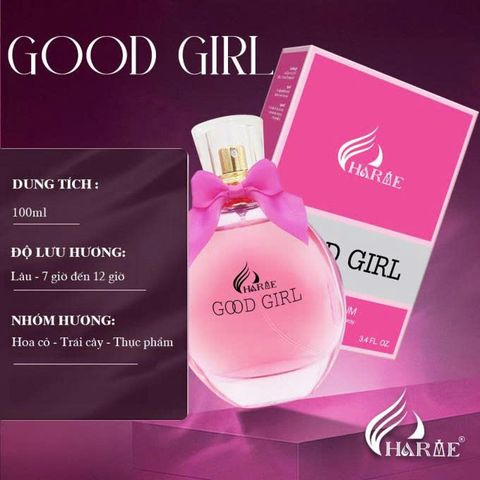 Nước Hoa Nữ Charme Good Girl 100ml - Hương Thơm Quyến Rũ, Gợi Cảm, Phong Cách Sang Trọng, Thích Hợp Dùng Trong Mọi Dịp