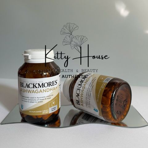 Viên uống giảm căng thẳng Blackmores Ashwagandha+ Vitamin B - Hỗ trợ năng lượng và sức khỏe tổng thể 120 viên