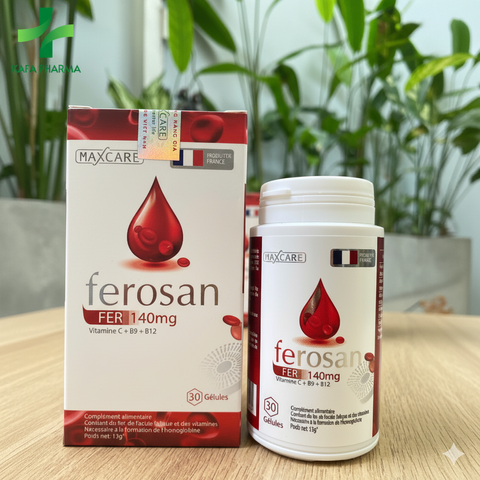 Viên Uống FEROSAN Bổ Sung Sắt, Axit Folic & Vitamin C - Cải Thiện Sức Khỏe, Hỗ Trợ Tăng Cường Máu (30 Viên)