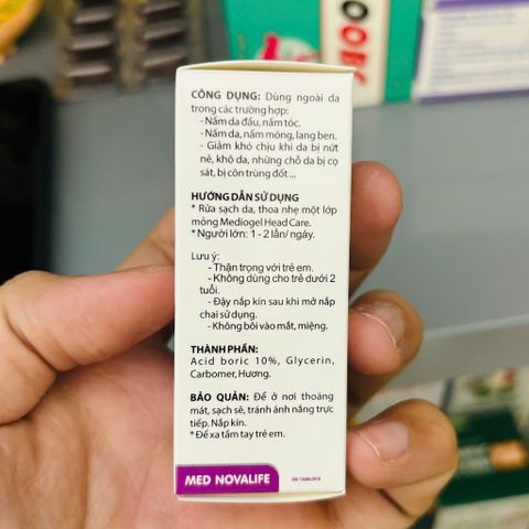 Gel Bôi Nấm Da Đầu MedioGel 20ml - Điều Trị Nấm Tóc & Gàu, Hỗ Trợ Giảm Vảy Nến, Dễ Dàng Sử Dụng, Mỹ Phẩm Chất Lượng