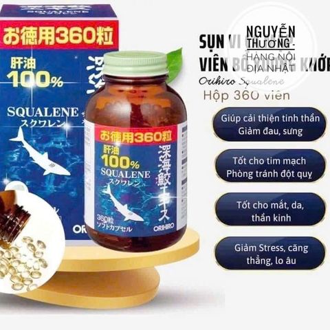 Viên uống dầu gan cá Orihiro - Bổ trợ xương khớp, cung cấp Omega-3, Vitamin A và D, hỗ trợ giảm đau và tăng cường sức đề kháng.