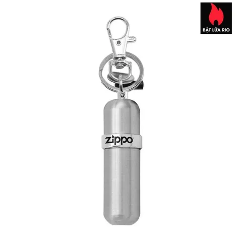 Móc Khóa Chuyên Dụng Zippo Chính Hãng - Phụ Kiện Thời Trang Nhôm Chịu Va Đập, Đựng Đá Dự Phòng, Thiết Kế An Toàn