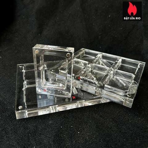 Khay Mica 2 Ô Trưng Bày Bật Lửa Zippo - Bảo Quản Thẩm Mỹ Sưu Tầm, Thiết Kế Sang Trọng Và Hiện Đại, Dễ Dàng Vệ Sinh