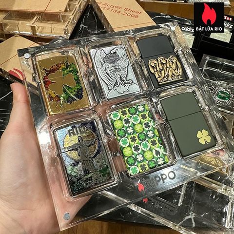 Khay Mica 6 Ô Trưng Bày và Bảo Quản Zippo - Bảo Quản Bật Lửa Sang Trọng, Thiết Kế Hiện Đại, Chất Liệu Cao Cấp, Quà Tặng Tinh Tế