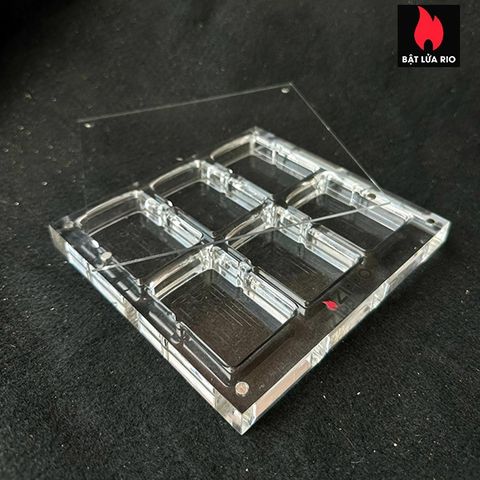 Khay Mica 6 Ô Trưng Bày và Bảo Quản Zippo - Bảo Quản Bật Lửa Sang Trọng, Thiết Kế Hiện Đại, Chất Liệu Cao Cấp, Quà Tặng Tinh Tế
