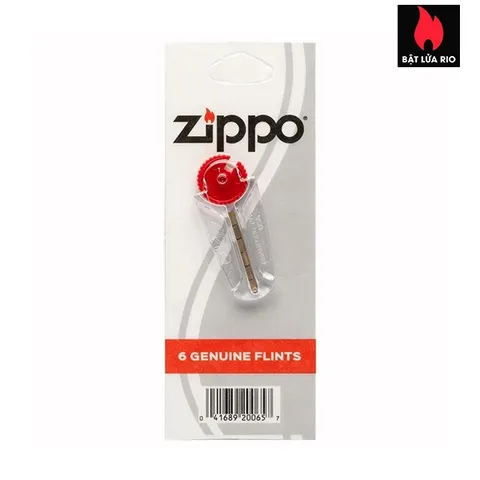 Đá Zippo Chính Hãng Mỹ 6FD - Vỉ 6 Viên Đá Chuyên Dụng Cho Bật Lửa, Hiệu Quả Cao, Ít Bụi Than