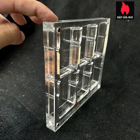 Khay Mica 10 Ô Trưng Bày Bật Lửa Zippo - Thiết Kế Sang Trọng, Chất Liệu Cao Cấp, Lý Tưởng Cho Người Sưu Tầm