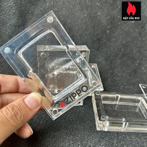 Khay Mica 10 Ô Trưng Bày Bật Lửa Zippo - Thiết Kế Sang Trọng, Chất Liệu Cao Cấp, Lý Tưởng Cho Người Sưu Tầm