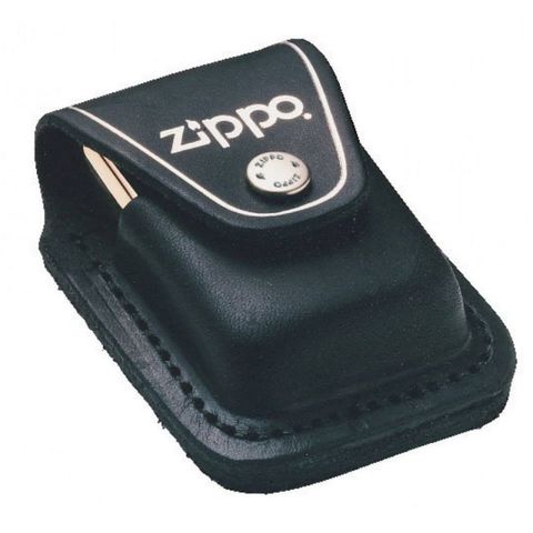 Bao Da Zippo Chuyên Dụng Màu Đen - Da Bò Chính Hãng Mỹ, Thiết Kế Kẹp Sắt, Bảo Vệ và Tiện Lợi Cho Người Sử Dụng