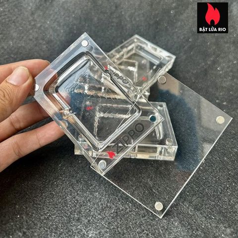Khay Mica 1 Ô Trưng Bày và Bảo Quản Zippo - Thiết Kế Hiện Đại, Cao Cấp, Lý Tưởng Cho Người Sưu Tầm Bật Lửa Zippo