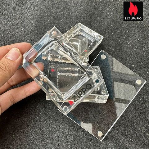 Khay Mica 1 Ô Trưng Bày và Bảo Quản Zippo - Thiết Kế Hiện Đại, Cao Cấp, Lý Tưởng Cho Người Sưu Tầm Bật Lửa Zippo