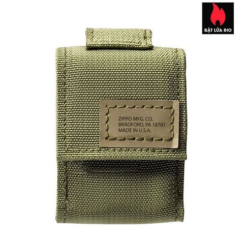 Túi Chiến Thuật Zippo OD Green - Túi Đựng Bật Lửa Quân Sự Chính Hãng, Chất Liệu Nylon Bền Bỉ, Thích Hợp Đi Dã Ngoại