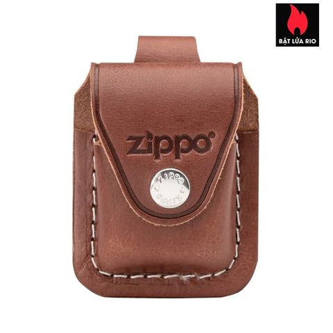 Bao Da Zippo Chuyên Dụng Màu Nâu Da Bò - Chính Hãng Mỹ, Bảo Vệ Và Gia Tăng Độ Bền, Phù Hợp Đeo Thắt Lưng