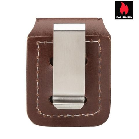 Bao Da Zippo Chuyên Dụng Màu Nâu Da Bò - Chính Hãng Mỹ, Bảo Vệ Và Gia Tăng Độ Bền, Phù Hợp Đeo Thắt Lưng