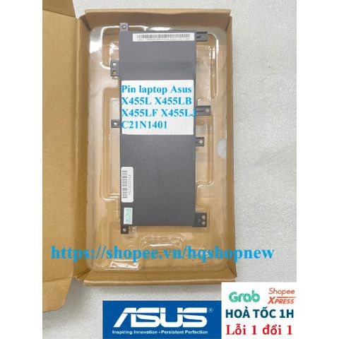 Pin Laptop Asus X455L X455LB X455LF X455LJ C21N1401 - Phụ Kiện Chính Hãng Mới 100% với Bảo Hành Đổi Mới 100%