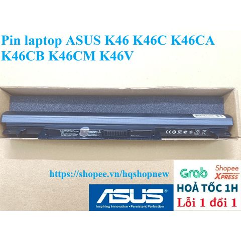 Pin Laptop Asus K46 K46C K46CA K46CB K46CM K46V 4 Cell Đen - Phụ Kiện Laptop Chính Hãng, Bảo Hành 100%
