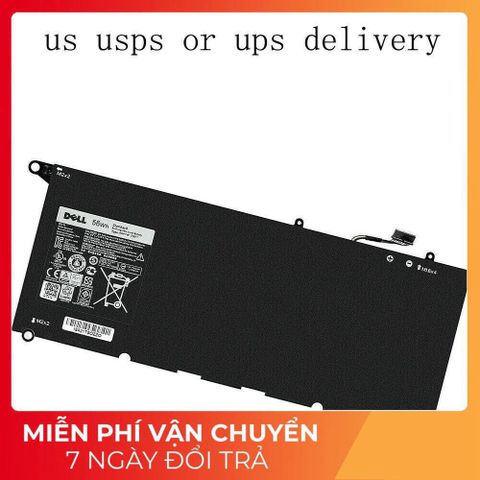 Pin Laptop Chính Hãng DELL XPS 13 9343 9350 RWT1R 0DRRP JHXPY 90V7W 56Wh - Phụ Kiện Laptop Đen Chất Lượng Cao