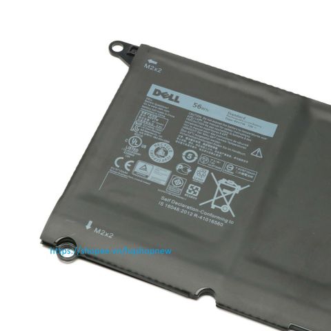 Pin Laptop Chính Hãng DELL XPS 13 9343 9350 RWT1R 0DRRP JHXPY 90V7W 56Wh - Phụ Kiện Laptop Đen Chất Lượng Cao