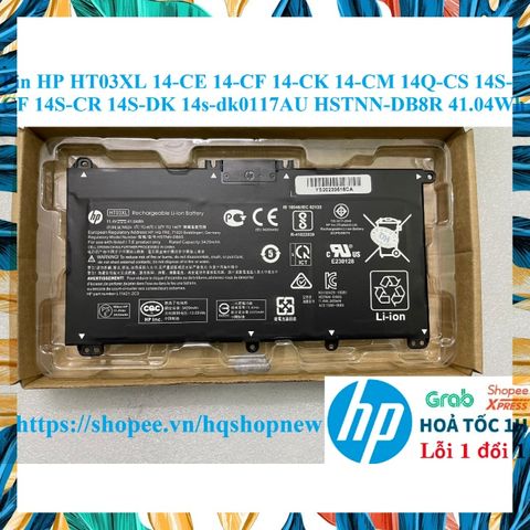 Pin Laptop HP HT03XL 14-CE 14-CF 14-CK 14-CM 14Q-CS 14S-CF 14S-CR 14S-DK 14s-dk0117AU HSTNN-DB8R 41.04Wh Chính Hãng, Bảo Hành 100%