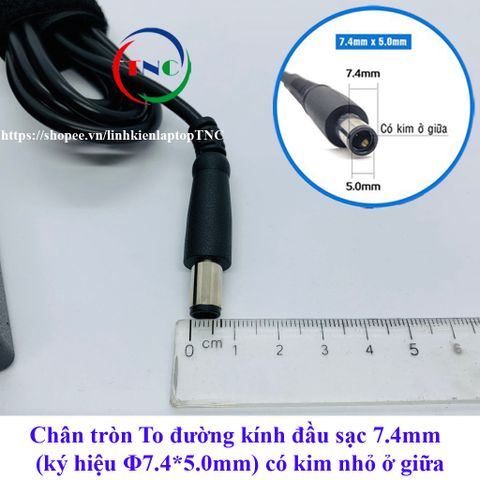 [Chân To] Sạc Laptop Dell 19.5V 4.62A (90w) Chân Kim To E6420 E6520 3442 3443 3543 (Adapter Dell 19.5V - 4.62A 90w)
