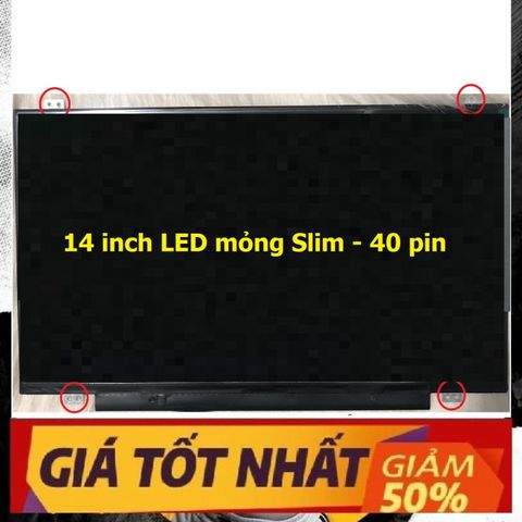 Màn hình laptop HP 14 inch LED Mỏng 40 Pins - Slim 1366x768 HD, Chính hãng cho các dòng 14-R010TU, 14-R041TU, 14-R066TU, HP-14 R068TU