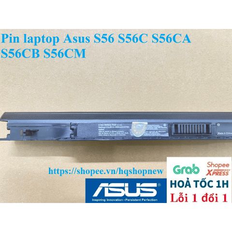 Pin Laptop Asus S56 S56C S56CA S56CB S56CM - 4 Cell, Mới 100%, Bảo Hành Đổi Mới - Phụ Kiện Chất Lượng Cao