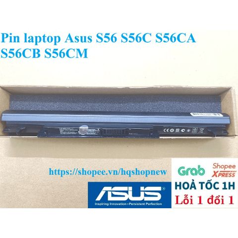 Pin Laptop Asus S56 S56C S56CA S56CB S56CM - 4 Cell, Mới 100%, Bảo Hành Đổi Mới - Phụ Kiện Chất Lượng Cao