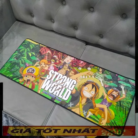 Miếng Lót Chuột One Piece 35 Cỡ Lớn 80x30cm - Pad Chống Nước, Chống Trượt, Dày 3mm Cho Game Thủ