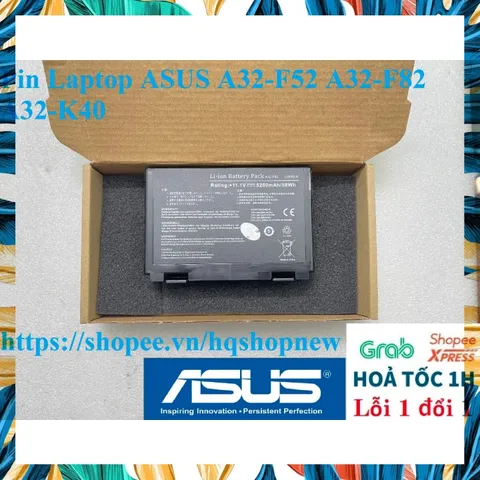 Pin Laptop ASUS A32-F52 A32-F82 A32-K40 PHỤ KIỆN LAPTOP