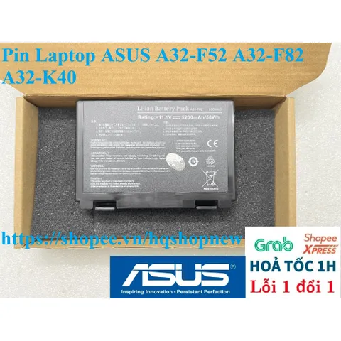 Pin Laptop ASUS A32-F52 A32-F82 A32-K40 PHỤ KIỆN LAPTOP