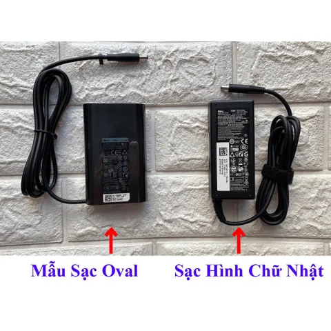 Sạc Laptop Dell Oval 19.5V 3.34A 65W chân kim nhỏ 4.5*3.0mm DELL XPS 13 9360 9350 9343 9333 9365 (Dell Ovan 65w) PHỤ KIỆ