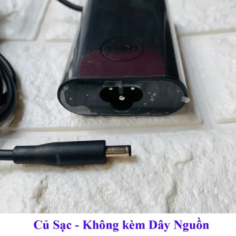 Sạc Laptop Dell Oval 19.5V 3.34A 65W chân kim nhỏ 4.5*3.0mm DELL XPS 13 9360 9350 9343 9333 9365 (Dell Ovan 65w) PHỤ KIỆ