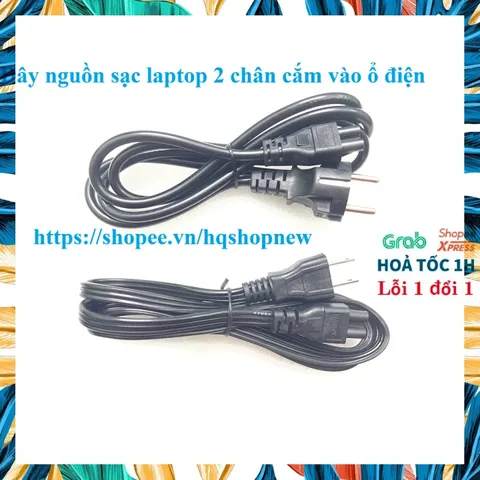 [Dây Xịn] Dây nguồn sạc laptop 2 chân cắm vào ổ điện PHỤ KIỆN LAPTOP