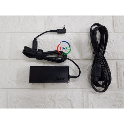 Sạc Laptop Acer Chân Nhỏ 19V 2.37A Hàng Chính Hãng Phù Hợp Với V3-331, V3-371, V3-372 - Phụ Kiện Laptop Đen 45W