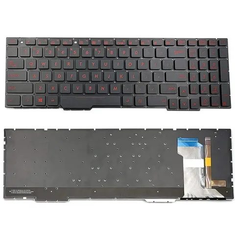 Bàn phím laptop Asus ROG Strix GL553 GL553VD GL553VE GL753VD GL753VE GL753VW FX533VD FX53VD FX53VE FX553VE- Có LED PHỤ K