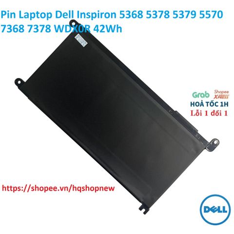 Pin Laptop Dell Inspiron 5368 5378 5379 5570 7368 7378 WDX0R 42Wh - Thay Thế Pin Chính Hãng, Chất Lượng Cao, Bảo Hành 6 Tháng
